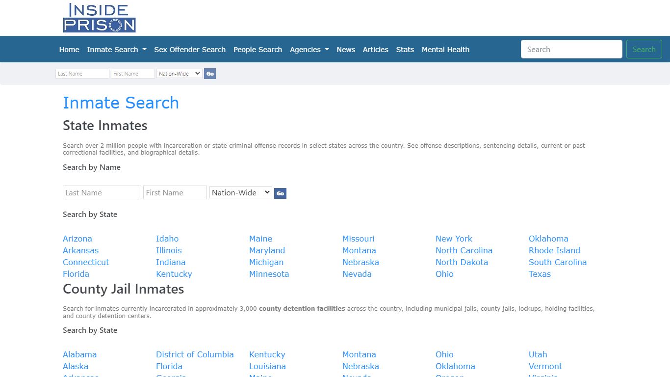 Potomac Highlands Regional Jail - West Virginia - Inmate Search